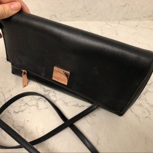 Ted Baker fold over black purse
